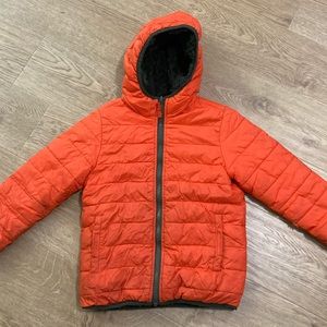 Boys 7 Lands End Reversible Coat